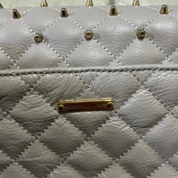 Rebecca Minkoff Affair Shoulder Bag in Quilted Leather with Studs in Tortola - Picture 4 of 7